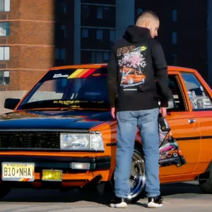 Orange Corolla T-shirt | Black